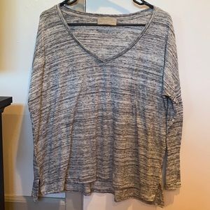 Black and grey long sleeve shirt